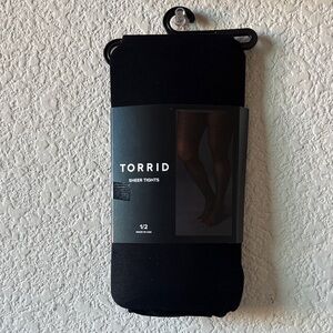 Torrid Black Sheer Tights | Size 1/2